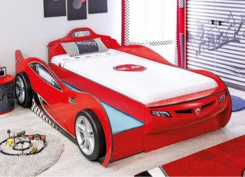 CARBED Кровать-машина Coupe с выдвижной кроватью Red 20.03.1306.00 в Зелёном Бору - zelyonyj-bor.mebel54.com | фото