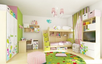 Детская комната Флёр (Белый/корпус Клен) в Зелёном Бору - zelyonyj-bor.mebel54.com | фото