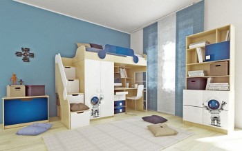 Детская комната Санни (Белый/корпус Клен) в Зелёном Бору - zelyonyj-bor.mebel54.com | фото