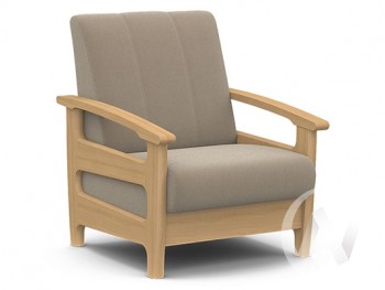 Кресло для отдыха Омега (бук лак/CATANIA LATTE) в Зелёном Бору - zelyonyj-bor.mebel54.com | фото