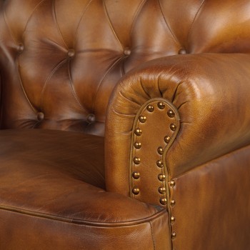 Кресло кожаное Чарльз в Зелёном Бору - zelyonyj-bor.mebel54.com | фото