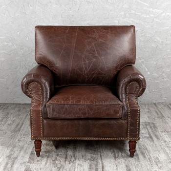 Кресло кожаное Лофт Аристократ (ширина 1100 мм) в Зелёном Бору - zelyonyj-bor.mebel54.com | фото