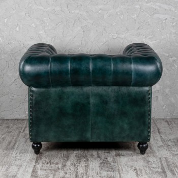 Кресло кожаное Лофт Честер в Зелёном Бору - zelyonyj-bor.mebel54.com | фото