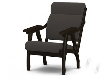 Кресло Вега-10 (венге лак/ULTRA GRAFIT) в Зелёном Бору - zelyonyj-bor.mebel54.com | фото