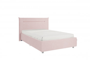 Кровать 1,2 Альба с основанием (Нежно-розовый велюр) в Зелёном Бору - zelyonyj-bor.mebel54.com | фото