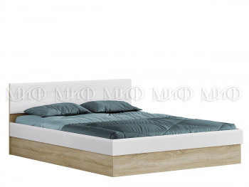 Кровать 1,4 спальня Фортуна (Дуб сонома/белый глянец) в Зелёном Бору - zelyonyj-bor.mebel54.com | фото