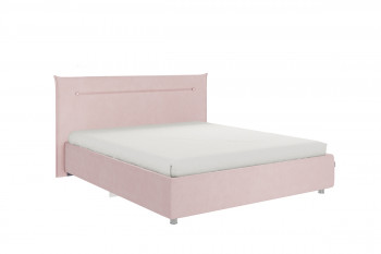 Кровать 1,6 Альба с основанием (Нежно-розовый велюр) в Зелёном Бору - zelyonyj-bor.mebel54.com | фото