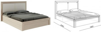 Кровать 1,6 Глэдис (М32) с подъемным механизмом Распродажа в Зелёном Бору - zelyonyj-bor.mebel54.com | фото