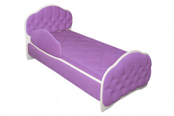 Кровать 160 Гармония 67 Светло-фиолетовый (мягкий бортик) в Зелёном Бору - zelyonyj-bor.mebel54.com | фото