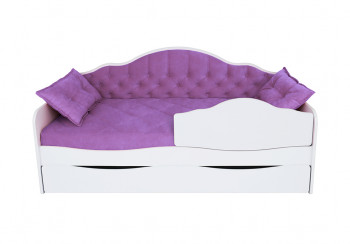 Кровать 170 серии Иллюзия Лайт 1 ящик 32 Фиолетовый (подушки) в Зелёном Бору - zelyonyj-bor.mebel54.com | фото