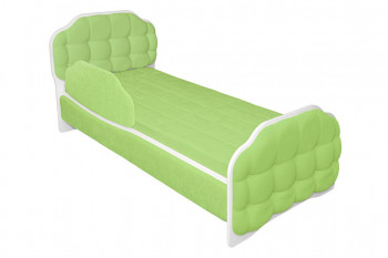 Кровать 190 Атлет Lux 81 Фисташка (мягкий бортик) в Зелёном Бору - zelyonyj-bor.mebel54.com | фото