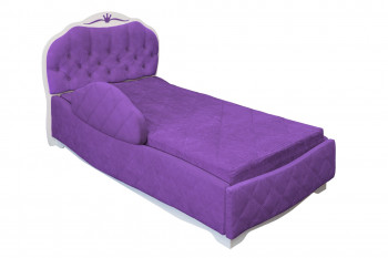 Кровать 190 Гармония Lux 32 Фиолетовый (мягкий бортик) в Зелёном Бору - zelyonyj-bor.mebel54.com | фото