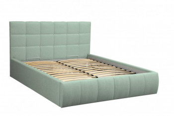 Кровать "Диана" ш. 1400 (Н=1010мм) (жаккард аква) в Зелёном Бору - zelyonyj-bor.mebel54.com | фото