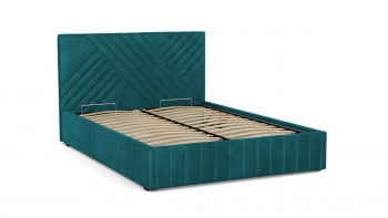 Кровать Гамма ш. 1400 (с основанием для хранения) (велюр тенерифе изумруд) в Зелёном Бору - zelyonyj-bor.mebel54.com | фото