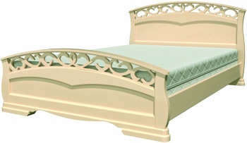 Кровать Грация-1 из массива сосны 1400*2000 Орех в Зелёном Бору - zelyonyj-bor.mebel54.com | фото