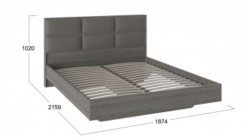 Кровать «Либерти» с мягким изголовьем Хадсон/Ткань Грей/1800 в Зелёном Бору - zelyonyj-bor.mebel54.com | фото
