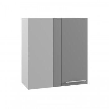 Лофт ПУ 650 шкаф верхний угловой (Штукатурка белая/корпус Серый) в Зелёном Бору - zelyonyj-bor.mebel54.com | фото