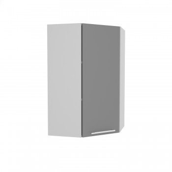 Лофт ВПУ 550 шкаф верхний угловой высокий (Штукатурка белая/корпус Серый) в Зелёном Бору - zelyonyj-bor.mebel54.com | фото