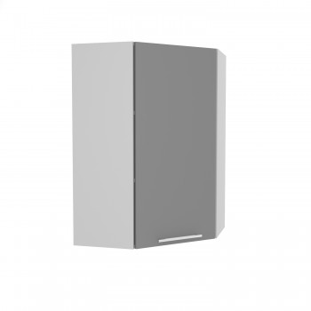 Лофт ВПУ 600 шкаф верхний угловой высокий (Штукатурка белая/корпус Серый) в Зелёном Бору - zelyonyj-bor.mebel54.com | фото