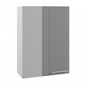 Лофт ВПУ 650 шкаф верхний угловой высокий (Бетон темный/корпус Серый) в Зелёном Бору - zelyonyj-bor.mebel54.com | фото