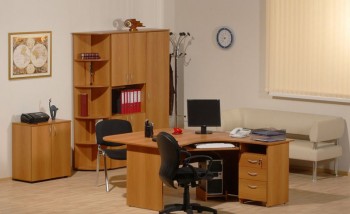 Мебель для персонала Рубин 42 Светлый миланский орех в Зелёном Бору - zelyonyj-bor.mebel54.com | фото