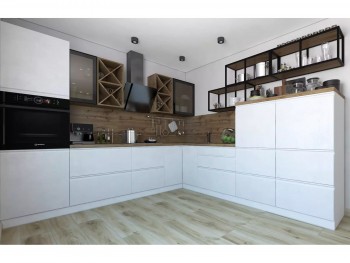 Модульная кухня Бронкс 1,8 м (Кварц) в Зелёном Бору - zelyonyj-bor.mebel54.com | фото
