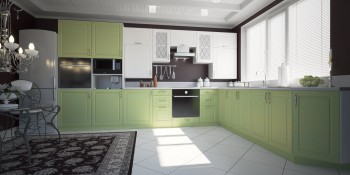 Модульная кухня Парма 1,6 м (Бирюза) в Зелёном Бору - zelyonyj-bor.mebel54.com | фото