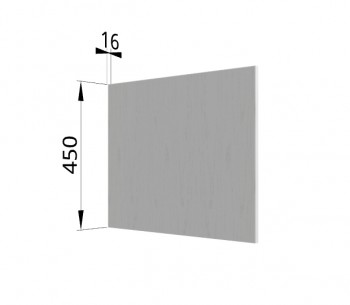 Панель торцевая (для шкафа горизонтального глубокого высокого) ГВПГ Капри (Липа белый) в Зелёном Бору - zelyonyj-bor.mebel54.com | фото