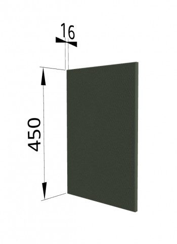 Панель торцевая (для шкафа горизонтального высокого) ВПГ Квадро (Оливково-зеленый) в Зелёном Бору - zelyonyj-bor.mebel54.com | фото