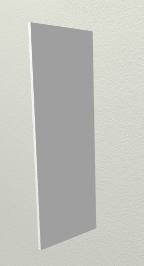 Панель торцевая ВП Капля (для шкафа верхнего высокого) Белый в Зелёном Бору - zelyonyj-bor.mebel54.com | фото