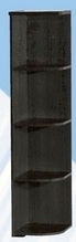 Полка угловая низкая ДЛЯ ГОСТИНОЙ ПУН-305 Венге в Зелёном Бору - zelyonyj-bor.mebel54.com | фото