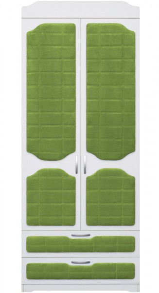 Шкаф 2-х створчатый с ящиками серии Спорт 76 Зелёный в Зелёном Бору - zelyonyj-bor.mebel54.com | фото