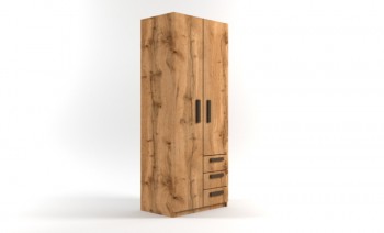Шкаф 2-х створчатый с ящиками Шервуд (Дуб Вотан) в Зелёном Бору - zelyonyj-bor.mebel54.com | фото