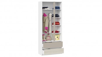 Шкаф для одежды комбинированный «Сканди» Дуб Гарден/Белый/Глиняный серый в Зелёном Бору - zelyonyj-bor.mebel54.com | фото