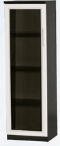 Шкаф нижний со стеклодверью ДЛЯ ГОСТИНОЙ ШНС-450 Венге/Дуб выбеленный в Зелёном Бору - zelyonyj-bor.mebel54.com | фото