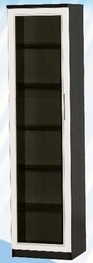 Шкаф средний со стеклодверью ДЛЯ ГОСТИНОЙ ШСС-450 Венге/Дуб выбеленный в Зелёном Бору - zelyonyj-bor.mebel54.com | фото