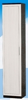 Шкаф высокий ДЛЯ ГОСТИНОЙ ШВ-450 Венге/Дуб выбеленный в Зелёном Бору - zelyonyj-bor.mebel54.com | фото