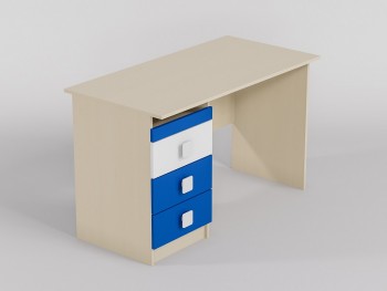 Стол (прямая столешница) Скай люкс (Синий/Белый/корпус Клен) в Зелёном Бору - zelyonyj-bor.mebel54.com | фото