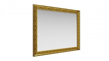 Зеркало навесное "Айрум"/(дуб кальяри / профиль: золото с орнаментом) в Зелёном Бору - zelyonyj-bor.mebel54.com | фото